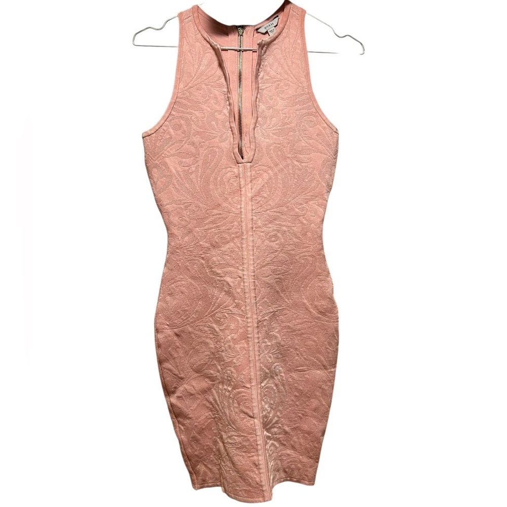 GUESS Pink Bodycon Dress Size Small Cocktail Wedding